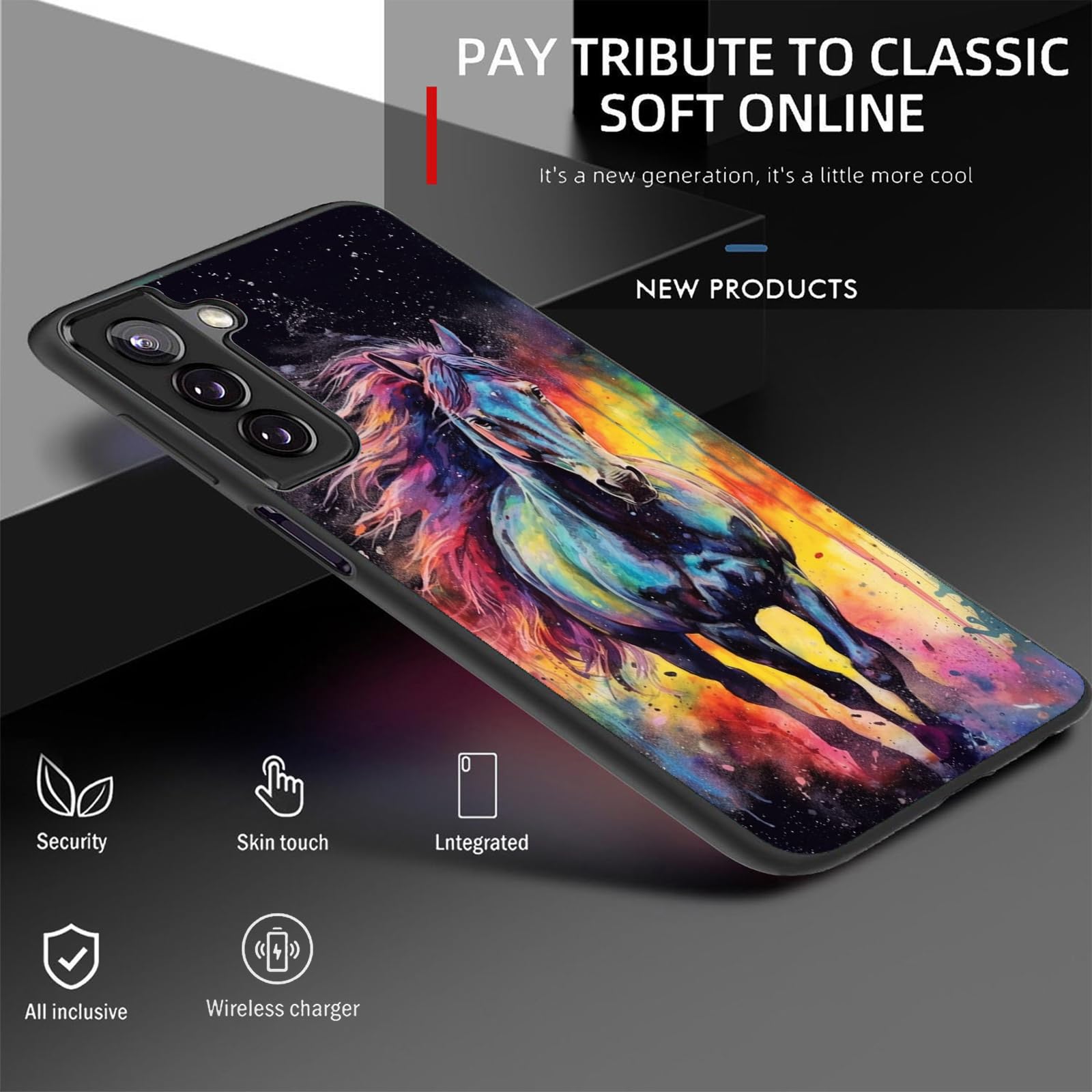 Fgdrfgrw Designed For Galaxy S24 Plus Case,Soft Frosted Tpu Ultra Thin Cover,Shock-Absorption,Anti-Scratch Protective Case For S